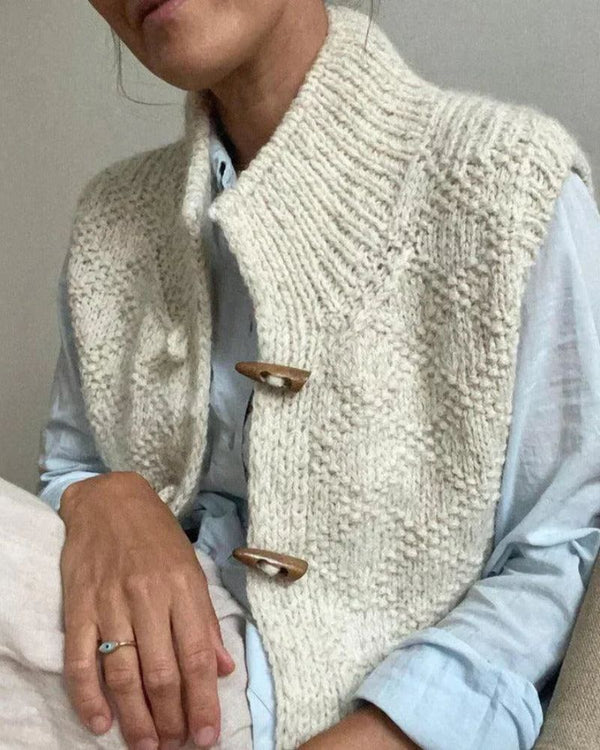 Elin™ | Elegant Cardigan utan Ärmar