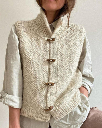 Elin™ | Elegant Cardigan utan Ärmar