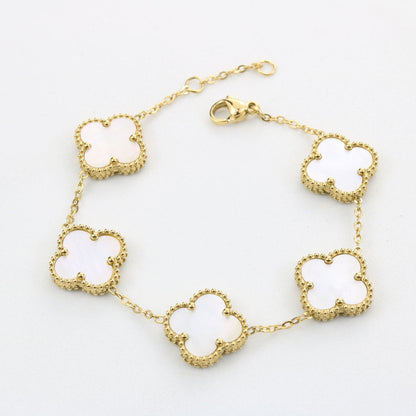 Monaco | White Clover Bracelet